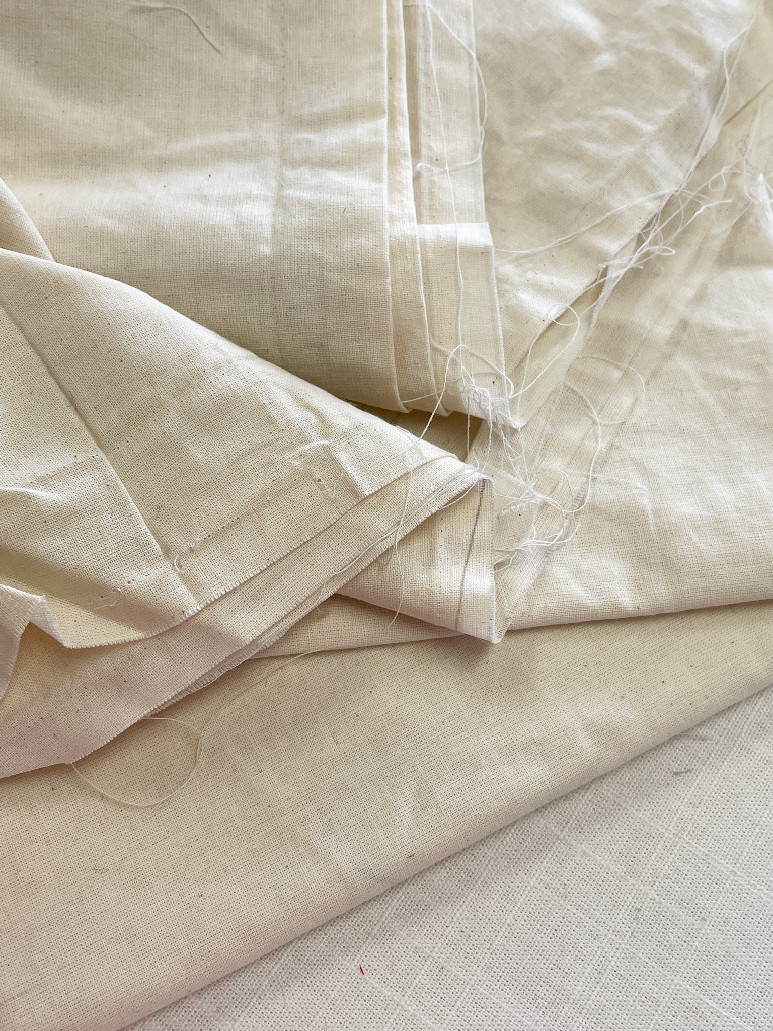 Cotton Muslin Mystery Scrap Remnant Bundle - 1 POUND