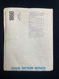 1980's Vogue 1860 Sewing Pattern - Adult Dresses FACTORY FOLDED