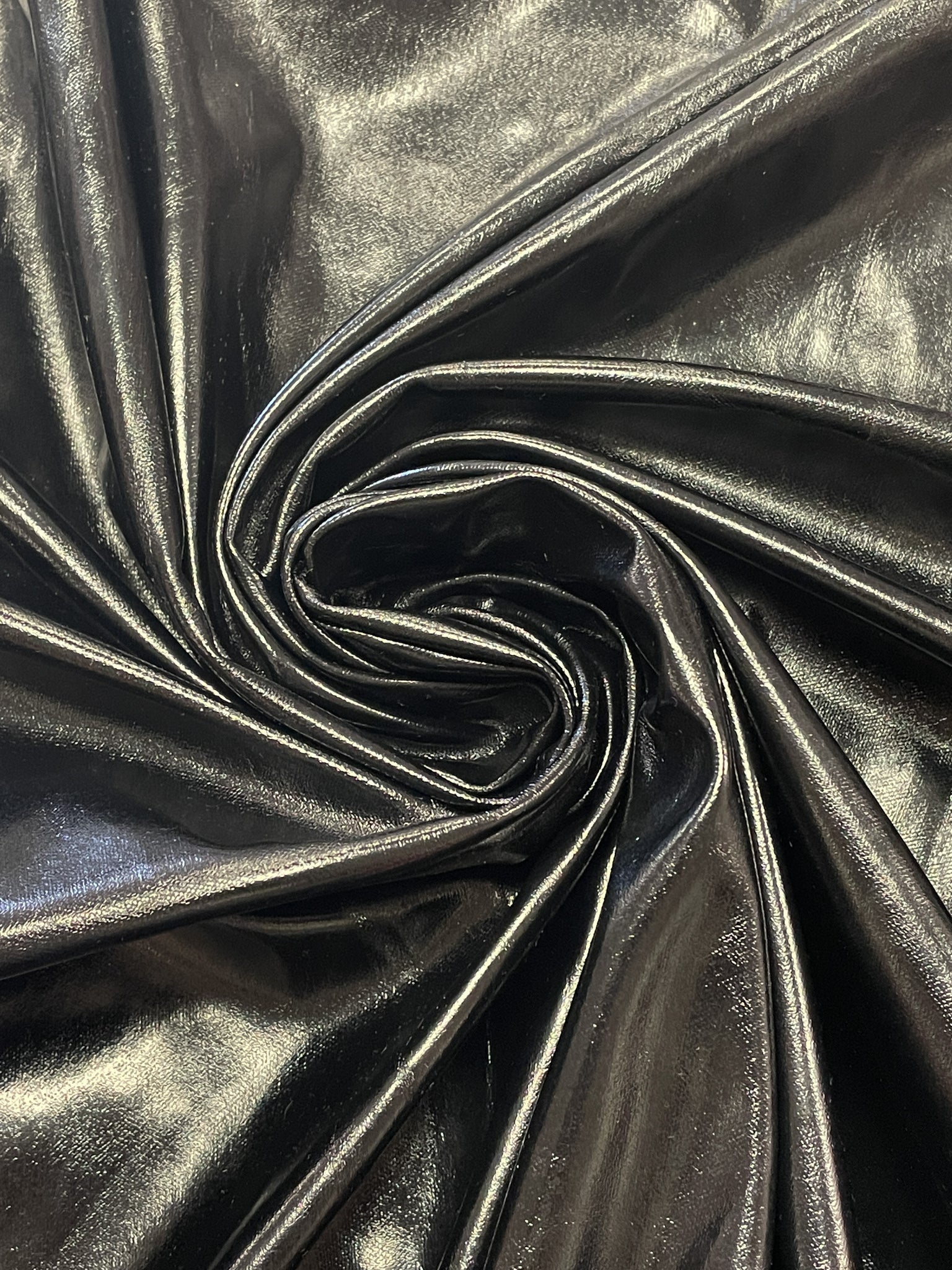 Synthetic Vinyl Coated Knit - Black