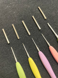 Crochet Hooks Set of 5 with Case - Ergonomic Handles