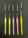 Crochet Hooks Set of 5 with Case - Ergonomic Handles