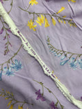 Rayon Vintage - Purple with Spring Flowers