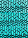 1 YD Quilting Cotton - Turquoise with Black
