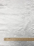 2 3/8 YD Polyester Satin Brocade - White