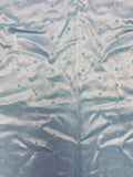 Rayon/Acetate Satin Jacquard with Dots - Light Blue