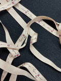 Nylon Grosgrain Ribbon By-the-Yard - Beige Printed with "Classic Mickey" (Copy)