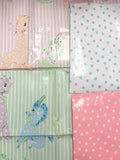 PVC "Oil Cloth" Mystery Remnant Bundle- Nursey Animals and Polka Dots