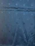 1 1/2 YD Acetate Lining - Navy Blue with Chevrons
