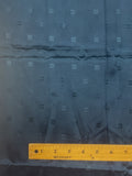 1 1/2 YD Acetate Lining - Navy Blue with Chevrons