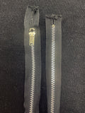 Zipper Metal Teeth 10" Closed Ends - Black