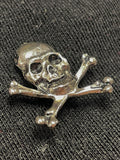 Metal Lapel Pin - Skull and Cross Bones