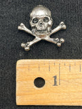 Metal Lapel Pin - Skull and Cross Bones