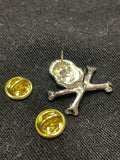 Metal Lapel Pin - Skull and Cross Bones