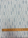 2 5/8 YD Cotton - Light Blue and White