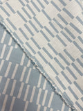 2 5/8 YD Cotton - Light Blue and White