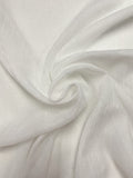 3 1/3 YD Nylon Sheer EXTRA WIDE - Off White Crinkle