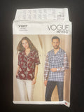2021 Vogue 1827 Sewing Pattern - Shirts FACTORY FOLDED