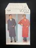 2021 Vogue 1855 Sewing Pattern - Bathrobe and Belt FACTORY FOLDED
