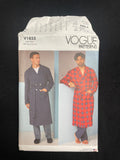 2021 Vogue 1855 Sewing Pattern - Bathrobe and Belt FACTORY FOLDED