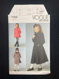 2021 Vogue 1856 Sewing Pattern - Children's Coats FACTORY FOLDED