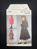 2021 Vogue 1856 Sewing Pattern - Children's Coats FACTORY FOLDED