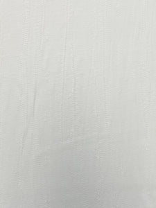 2 1/2 YD Rayon Crinkle - White with Intentional Irregular Weave