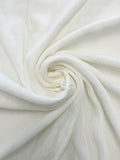2 1/2 YD Rayon Crinkle - White with Intentional Irregular Weave