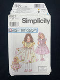 1999 Simplicity 8627 Sewing Pattern - Child's and Doll's Dress FACTORY FOLDED