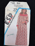 1982 Simplicity 5718 Sewing Pattern - Adult Caftan