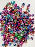 Metallic Plastic Bead Bundle - Various Colors and Shapes