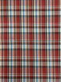 2 YD Cotton Yarn-Dyed Plaid - Red, Gray, Blue, Black and Gold Lurex