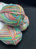 Yarn Cotton - Variegated Muted Red, Aqua, Peach and Yellow