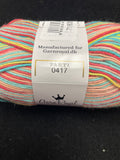 Yarn Cotton - Variegated Muted Red, Aqua, Peach and Yellow