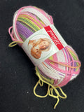 Yarn Microfiber - Variegated Pink, White, Purple, and Green