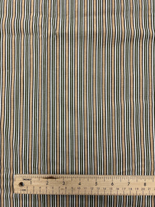 1986 Cotton - Tan, Green and White Stripes