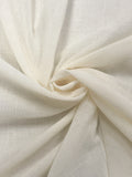 Cotton/Poly Crinkle Voile Vintage - Off White
