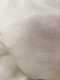 Cotton/Poly Crinkle Voile Vintage - Off White