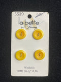 Buttons Plastic Set of 4 - Yellow