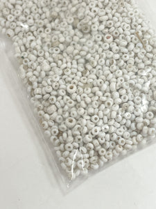 SALE Seed Beads Salvaged - White