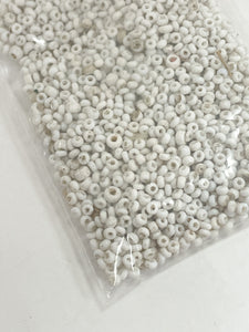 Seed Beads Salvaged - White