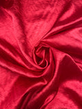 6 YD Polyester Crinkle Satin Vintage - Red