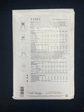 2022 Vogue 1884 Sewing Pattern - Adult Dress FACTORY FOLDED