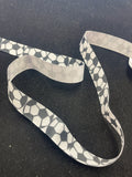 3 YD Polyester Printed Grosgrain Ribbon - White with Soccer Balls