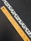 3 YD Polyester Printed Grosgrain Ribbon - White with Soccer Balls