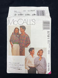 1992 McCall's 5781 Sewing Pattern - Button-Up Shirts