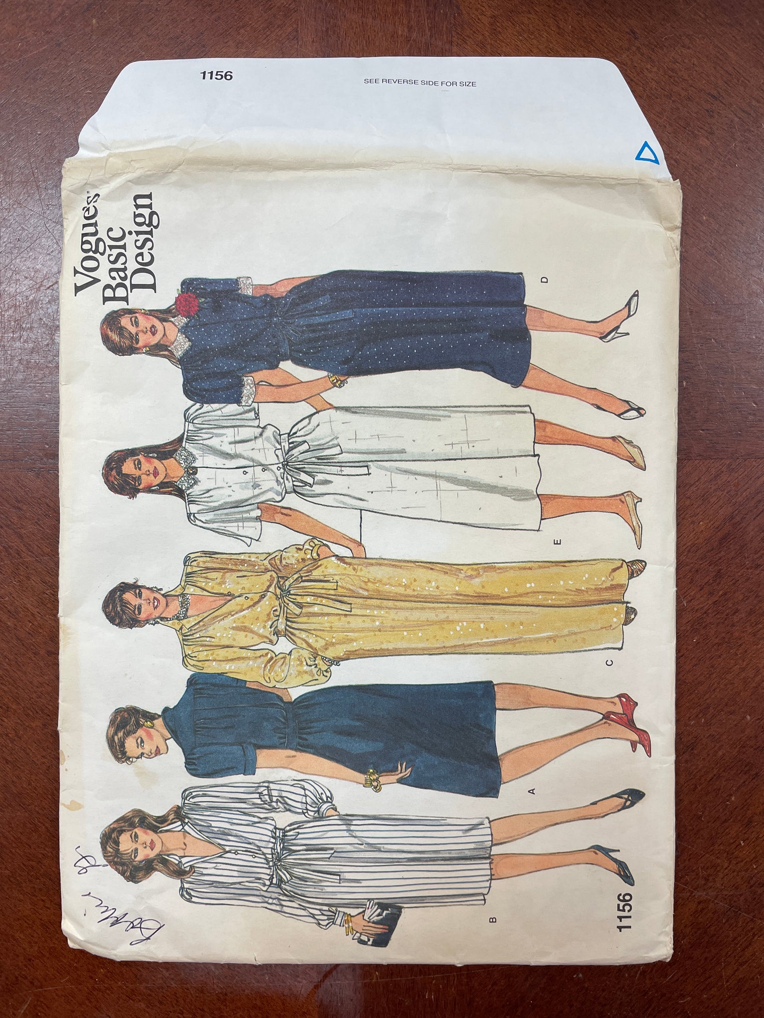 1980's Vogue 1156 Pattern - Dress and Jumpsuit FACTORY FOLDED