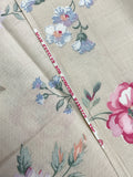 2 YD Cotton Vintage - Flowers on Ecru