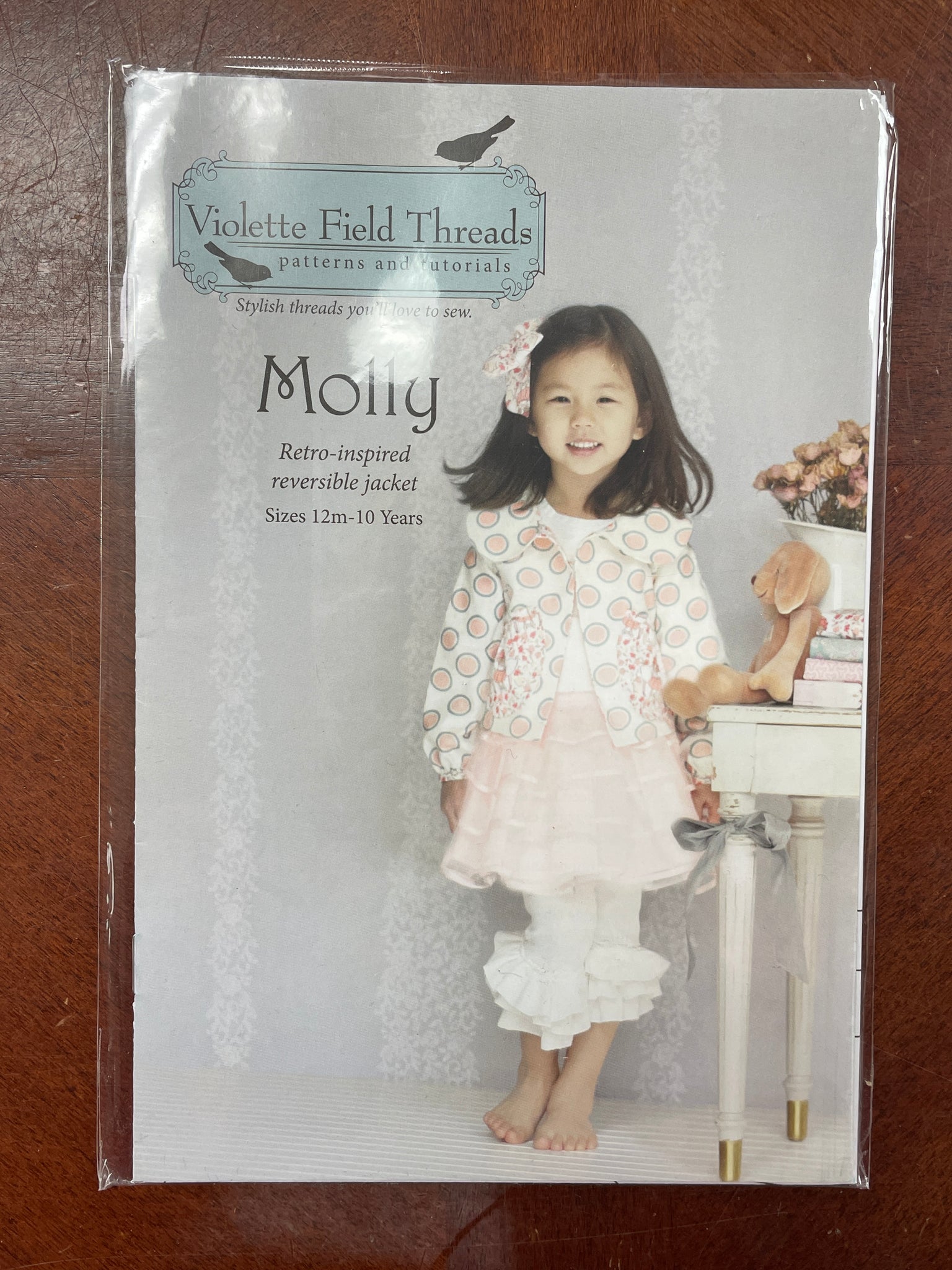 2020s Violette Field Threads Sewing Pattern - Reversible "Molly" Jacket FACTORY FOLDED