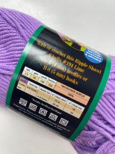 Yarn Acrylic Bundle of 2 - Purple