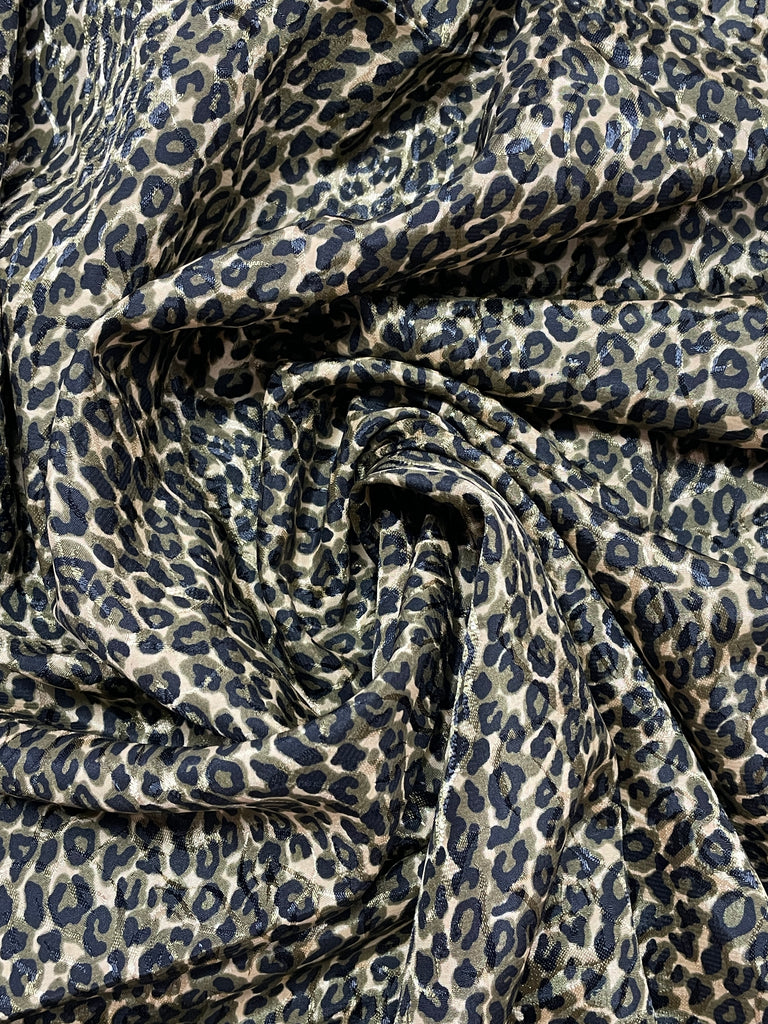 1 3/8 YD Polyester Jacquard - Cheetah Print